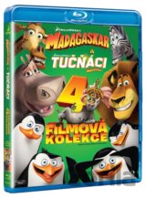Kolekce: Madagaskar 1-3 + Tučňáci z Madagaskaru (4 x Blu-ray)