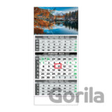 Štandard 3-mesačný Eko nástenný kalendár 2024 - jeseň pri jazere
