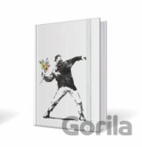 Banksy notebook kyticový útočník 9x14cm