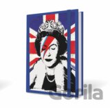 Banksy notebook kráľovná 9x14cm