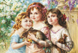 Kópia: Tri dievčatká s králikom
