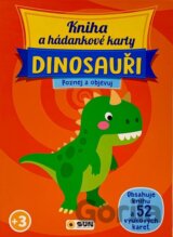 Kniha a hádankové karty Dinosauři - Poznej a objevuj