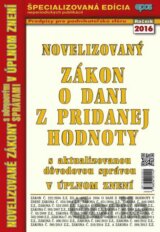 Novelizovaný zákon o dani z pridanej hodnoty