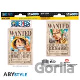 One Piece samolepky - Wanted Luffy a Zorro