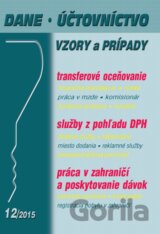 Dane, účtovníctvo 12/2015