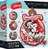 Wood Craft Origin puzzle Vánoční dobrodružství Mickeyho a Minnie