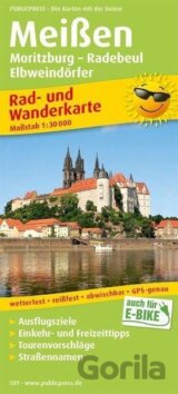 Míšeň, Moritzburg-Radebeul-Elbweindörfer 1:30 000 / cyklistická a turistická mapa