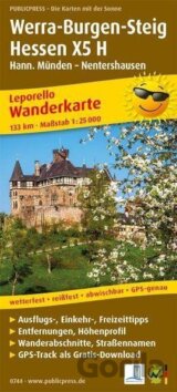 Werra-Burgen-Steig Hesse X5 H, Hann. Münden-Nentershausen 1:25 000 / turistická mapa