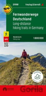 Dálkové turistické stezky v Německu 1:800 000 / turistická a cykloturistická mapa