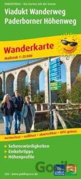 Viadukt Wanderweg, Paderborner Höhenweg 1:25 000 / turistická mapa