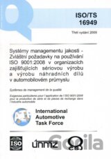 Systémy managementu jakosti - zvláštní požadavky na používání ISO 9001:2008 v organizacích zajištujících sériovou výrobu a výrobu náhradních dílů v automobilovém průmyslu