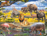Puzzle MAXI - Zvířata africké savany/43 dílků