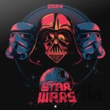 Oficiálny nástenný kalendár Star Wars s plagátom: Classic Graphic 2024 s plagátom
