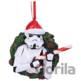 Vianočná ozdoba Star Wars - Stormtrooper s vianočným vencom