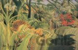 Tiger v tropickej búrke