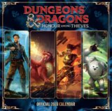 Oficiálny nástenný kalendár 2024 Dungeons & Dragons s plagátom
