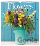 Nástěnný kalendář Flowers 2024