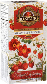 BASILUR Fruit Strawberry & Raspberry 25x2g