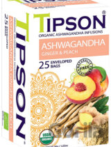TIPSON BIO Ashwagandha Ginger & Peach 25x1,2g