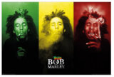 Plagát Bob Marley: Tricolour Smoke