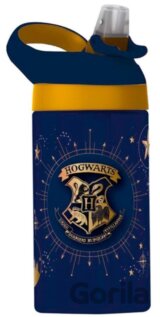 Plastová fľaša Chibi Hogwarts Crest: Chibi Erb Bradavic