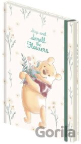 Poznámkový A5 blok Disney - Winnie The Pooh: Zastavte sa a privoňajte ku kvetom
