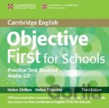 Objective First For Schools Pack without Answers (Student´s Book with CD-ROM, Practice Test Booklet with Audio CD), 3rd