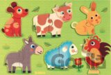 kladacie puzzle - Zvieratká na farme