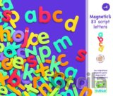 Drevené magnetky - Malé písmená 83 ks