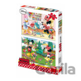 Pracovitá Minnie - Puzzle 2x66 (Walt Disney)