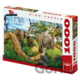 Sloni z Botswany - Puzzle 1000 dílků