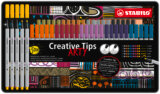 Kreatívny set - STABILO Creative Tips - ARTY - 50 ks sada v plechu