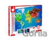 Janod Magnetická mapa sveta Zvieratká z celého sveta