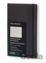 Moleskine – 12-mesačný čierny plánovací diár 2017