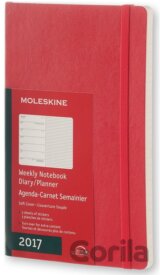Moleskine – 12-mesačný červený plánovací diár 2017