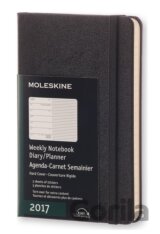 Moleskine – 12-mesačný čierny plánovací diár 2017