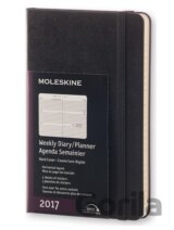 Moleskine – 12-mesačný čierny horizontálny diár 2017