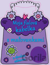 Moja fialová kabelka s maľovankami