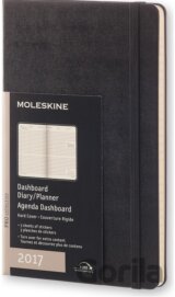 Moleskine – 12-mesačný čierny dashboard diár 2017