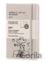 Moleskine – 12-mesačný plánovací zápisník Snoopy 2017