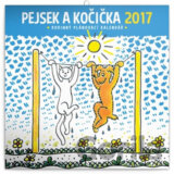 Kalendář plánovací 2017 - Pejsek a kočička