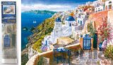 Diamantové malování - Santorini