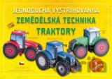 Jednoduchá vystřihovánka: zemědělská technika - traktory