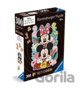 Dřevěné puzzle Disney: Mickey a Minnie