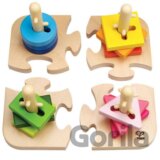 Kreatívna stavebnica 4 tvary a puzzle