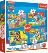 Trefl Puzzle 4v1 - Šteniatka v behu / Viacom PAW Patrol