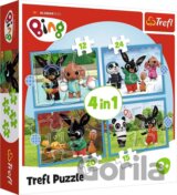 Trefl Puzzle 4v1 - Šťastný Bing / Acamar Films Bing