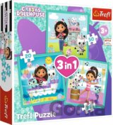 Trefl Puzzle 3v1 - Gabbyine aktivity / Universal Gabby's Dollhouse