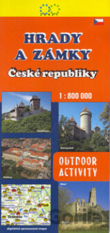 Hrady a zámky České republiky. Mapa 1:800000