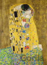 Dřevěné puzzle Art Gustav Klimt Polibek